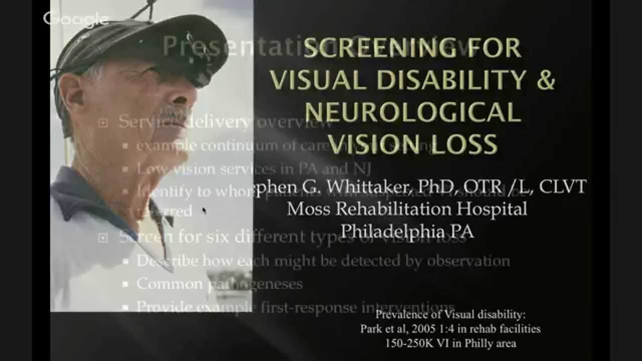 Screening for Visual Disability and Neurologic Vision Loss