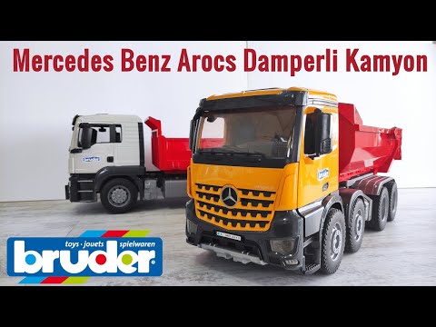 Bruder Mercedes Benz Arocs damperli kamyon inceleme ve Man TGS damperli kamyon ile karşılaştırma
