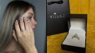 Louily Jewelry Review~ Unboxing, Round Cut Engagement Ring