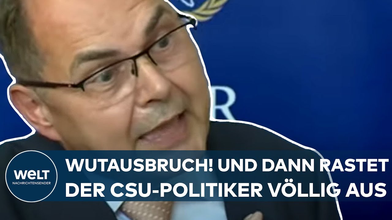 WUTAUSBRUCH: Vor laufender Kamera! Und dann rastet der CSU-Politiker völlig aus