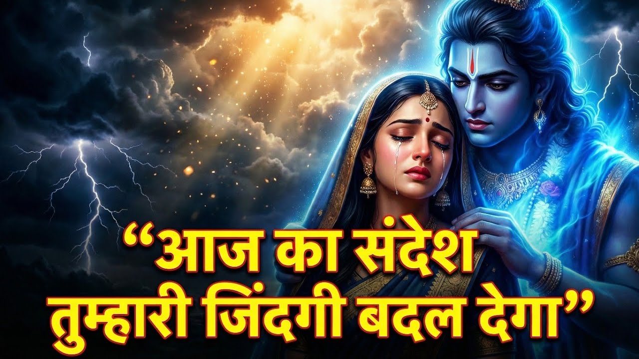 मत रो… राधा रानी तुम्हारे साथ हैं 😭 अब हर समस्या दूर होगी। Radha Krishna #message