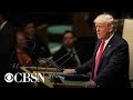 Watch live: President Trump addresses United Nations General Assembly