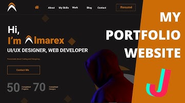 Personal Portfolio Website with HTML CSS and Javascript | part 1