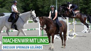 Grand-Prix-Pferd nur mit Halsring reiten?! 😳 Einhandreiten im Trainingstest | Pferde ausbilden