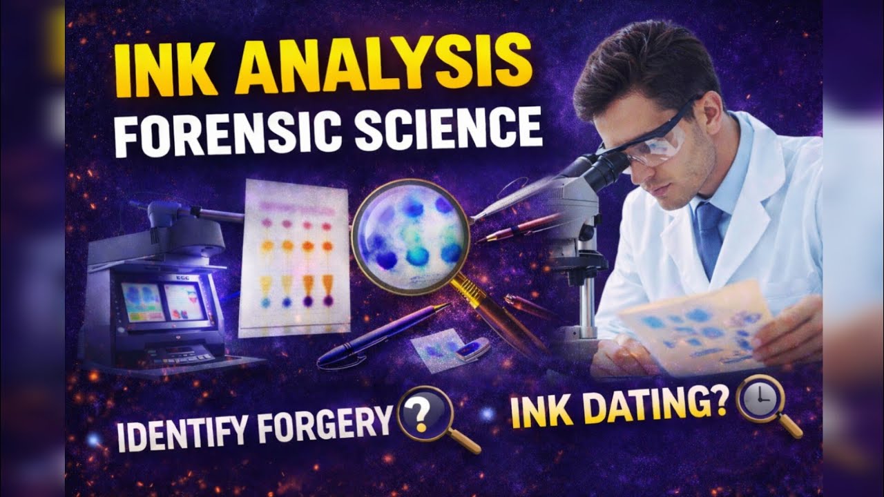 Ink analysis forensic science| Question documents| Ink examination ...