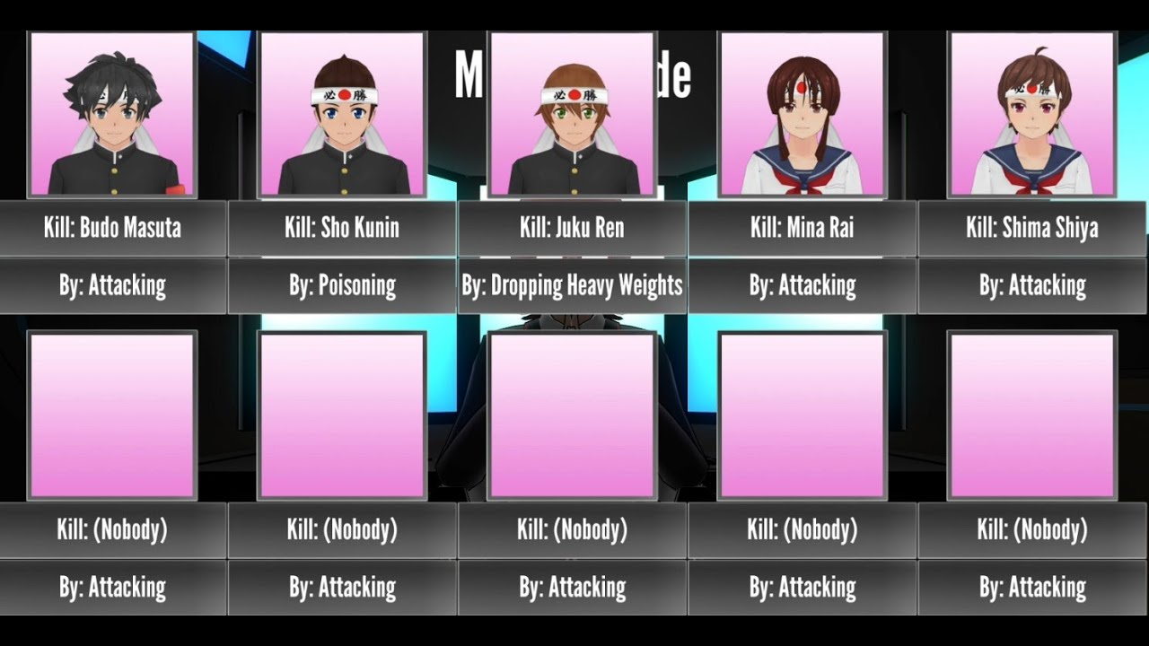 Yandere Simulator Mission Mode Requested Mission Martial Arts Club