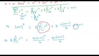 CAIE Further Pure 1 Topic 1.3 Summation of Series Lesson 2 Part 1