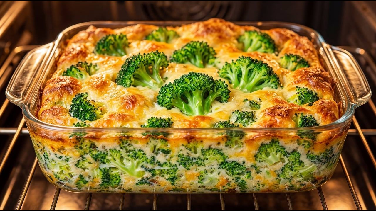 Just pour egg over broccoli, and the result will be amazing!