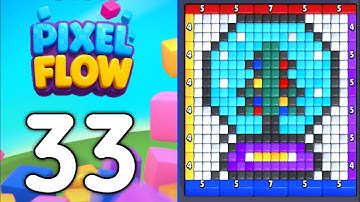 pixel flow hard level 33 walkthrough