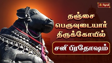 தஞ்சை பெருவுடையார் கோயில் - சனி பிரதோஷம் | Sri Brihadeeswarar Temple | Pradosham | Jothitv
