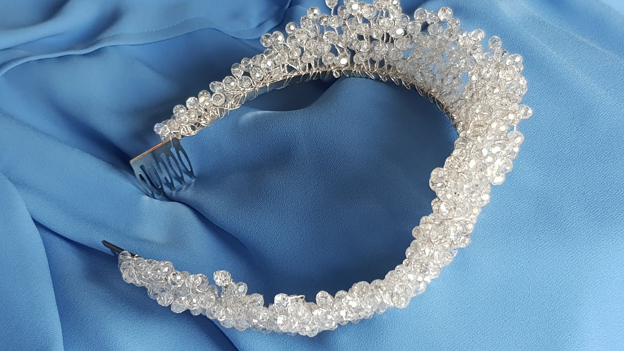 Kristal Boncuklu Taç Yapımı - Crystalheadpiece