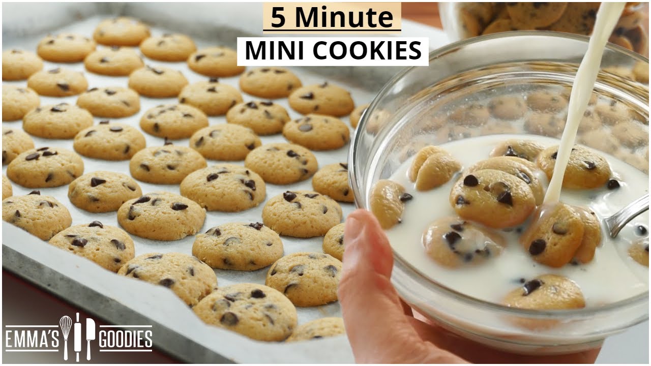 YOUR new FAVORITE way to eat Cookies! 5 minute Mini Chocolate Chip Cookies
