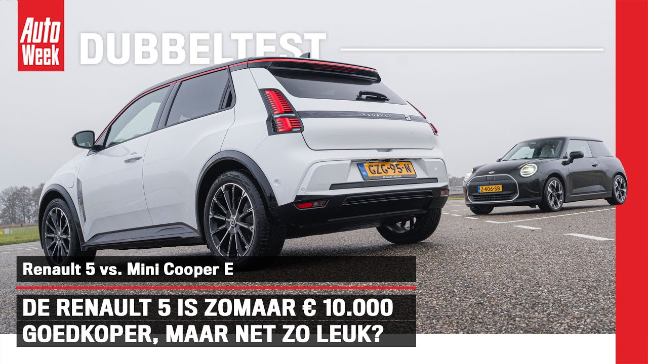 Dubbeltest: Wint de Renault 5 van de veel duurdere Mini Cooper E?