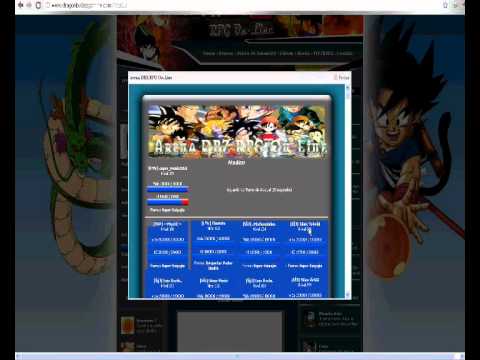 dragon ball z rpg online arena