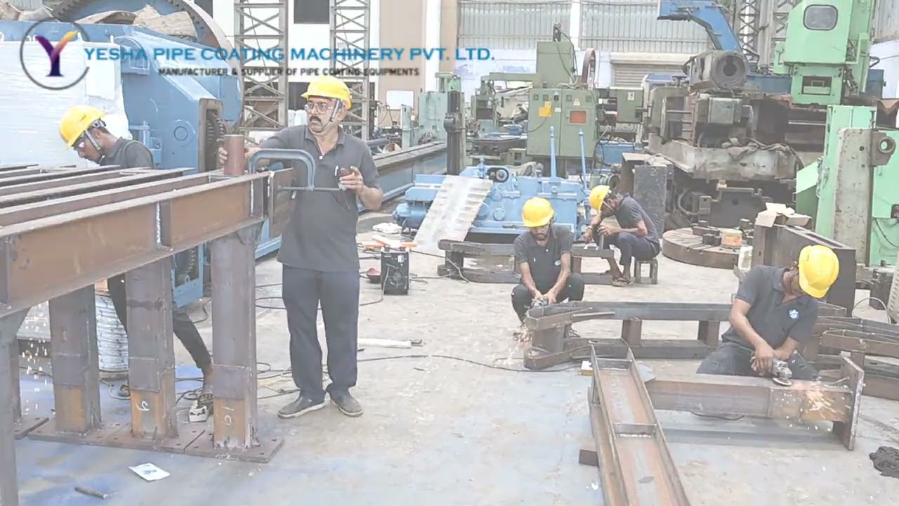 Pre-insulated pipe coating systems | Pipe coating equipments manufacturer | Yesha 