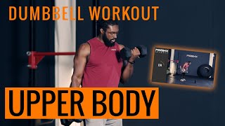 Dumbbell Workout Chest Back Shoulder & Arms - Full Upper Body with Jordan