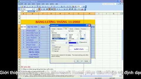 Hướng dẫn sử dụng các hàm trong Excel thông dụng trong công việc bài 1