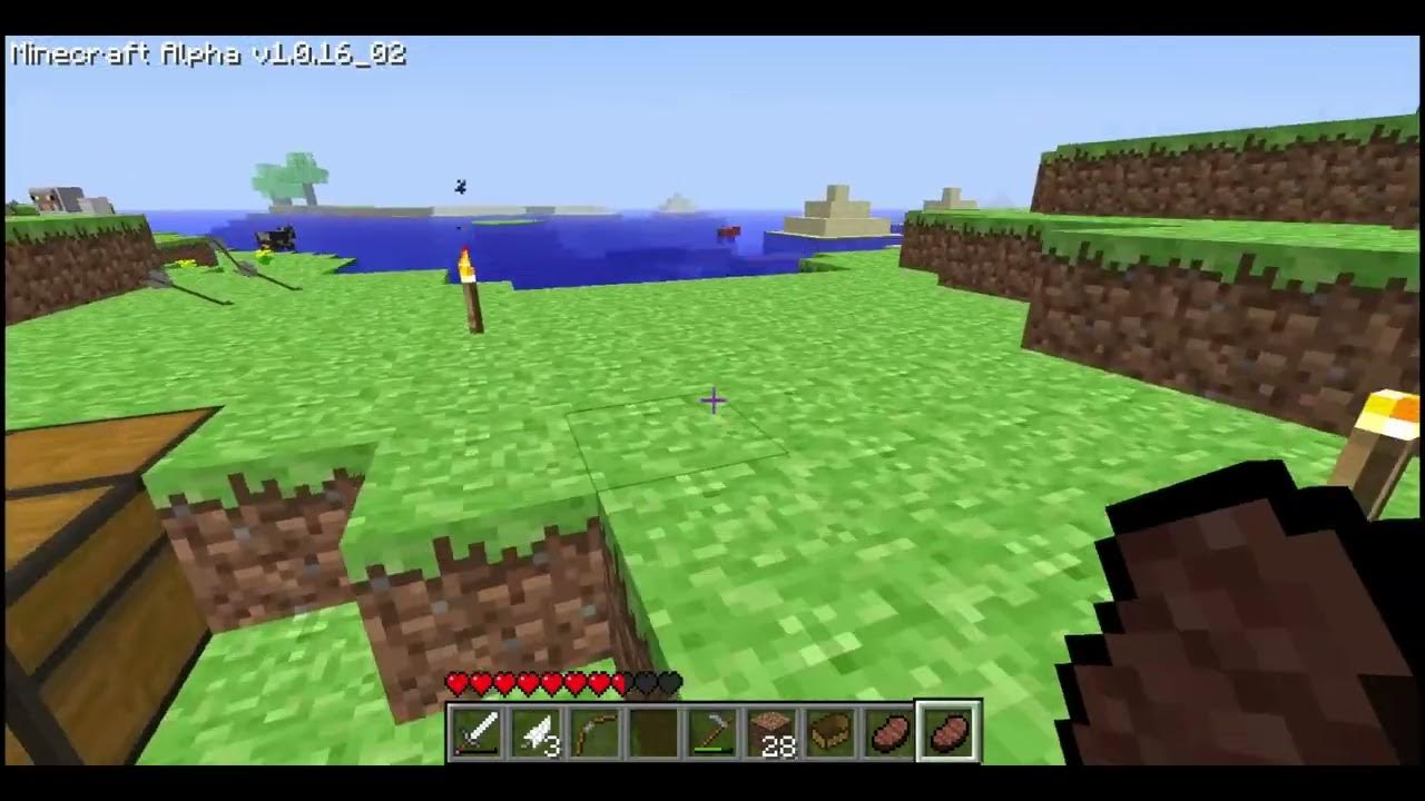 Minecraft alpha 1 0 16 02 gameplay youtube