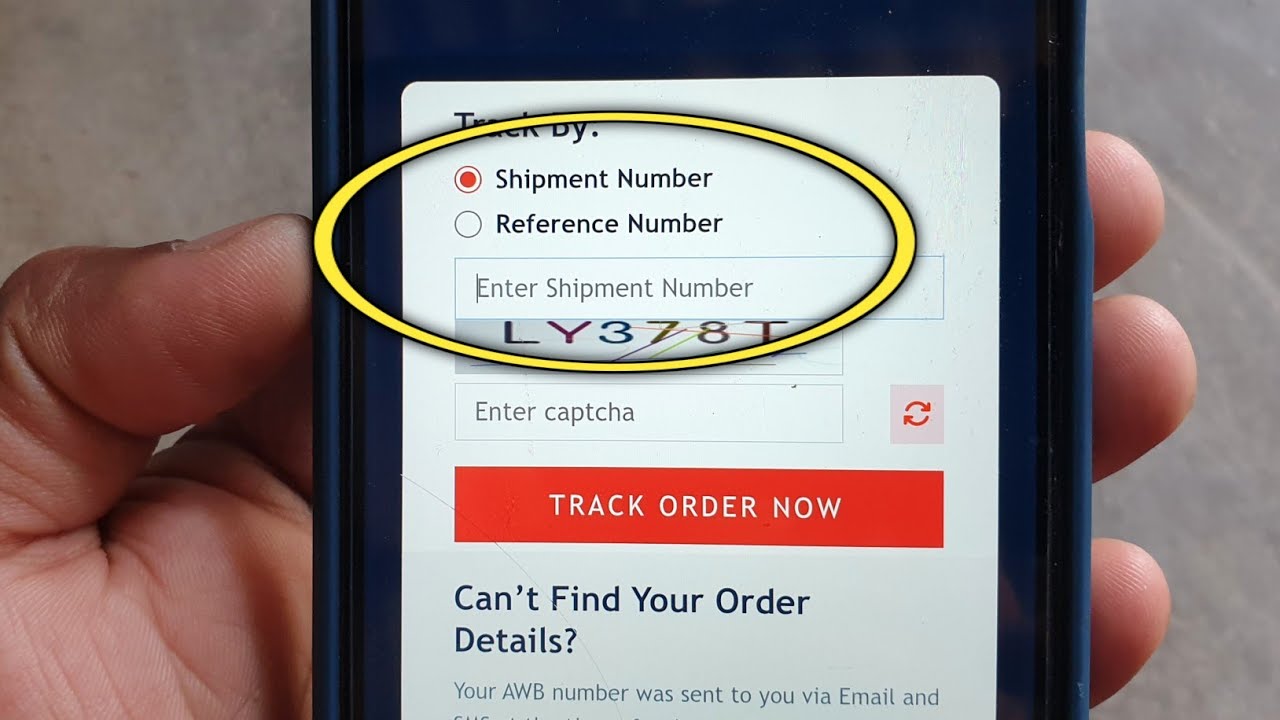 enter shipment number kya hota hai | please enter your shipment number