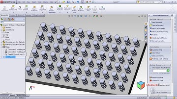 Linear & Circular pattern Assembly in solidworks