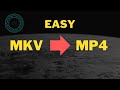 EASY MKV TO MP4 CONVERSION USING OBS STUDIO | VIDEO FORMAT CONVERSION