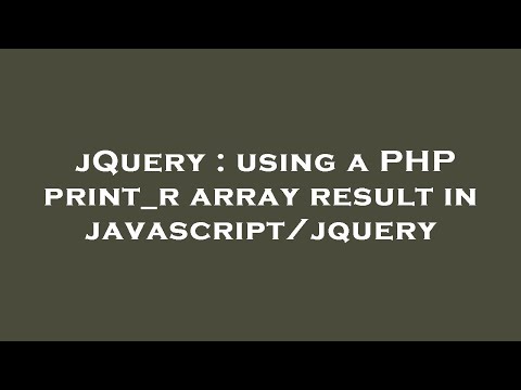 jQuery : using