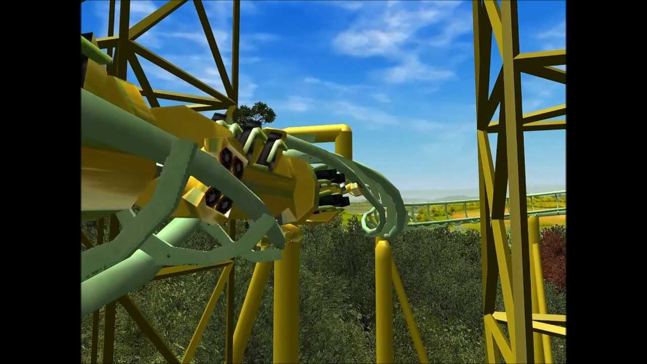 [RCT3] Treeline Twist (an Arrow Pipeline Coaster!) Off-ride