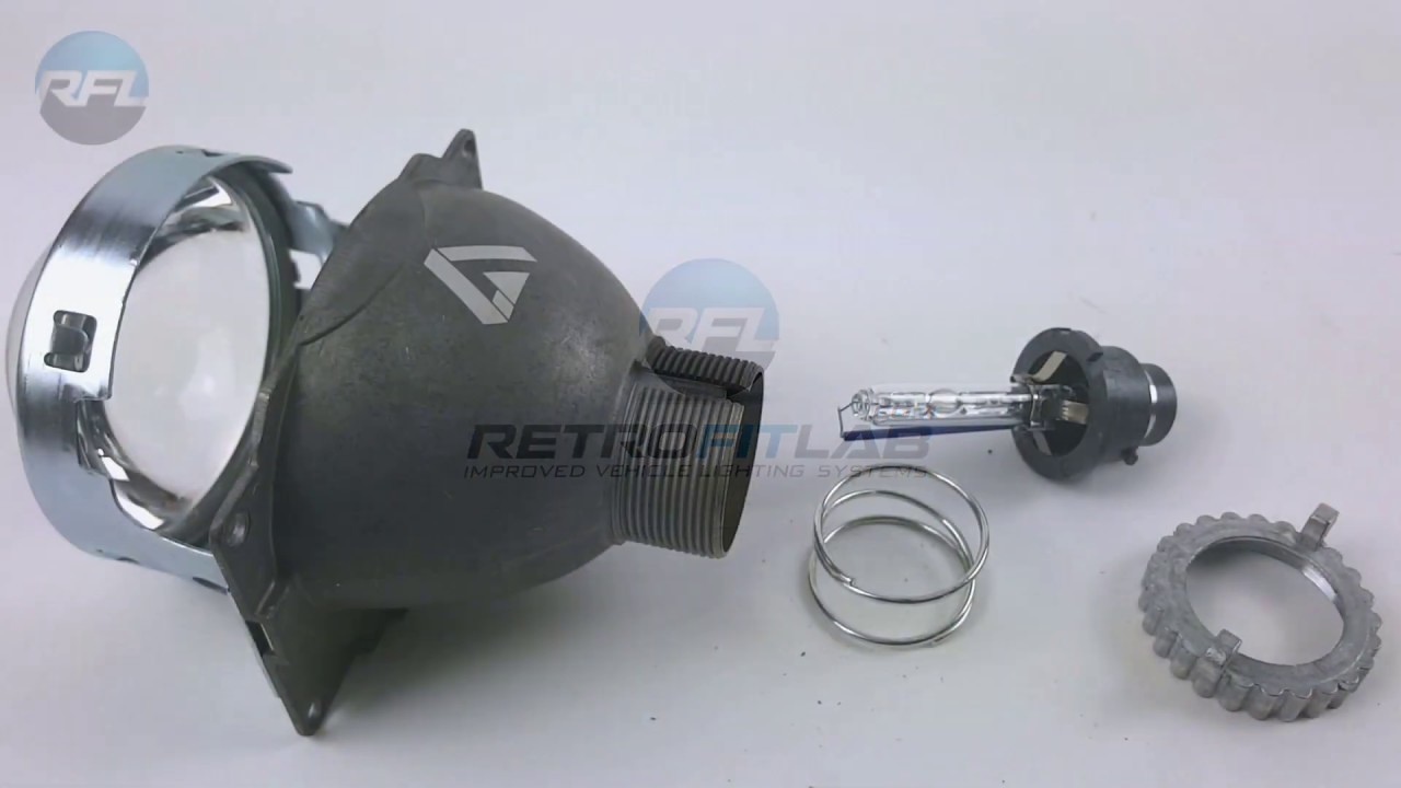 How to mount a D2S bulb in the Mini D2S projector. YouTube