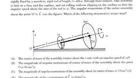 JEE Advanced 2016 Problem | Rotation Mechanics | JEE Nightmare Question | Lets rock JEE
