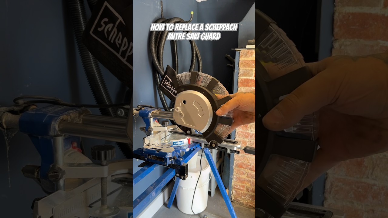 How to Replace a Scheppach Mitre Saw Guard | 60 Second Tool Repair ...