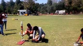 water rocket with parachute mechanism by TEAM THRUTERS at IIT Kanpur Launch-1