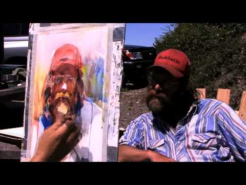 JIM McVICKER PAINTS time lapse WATERCOLOR PORTRAIT