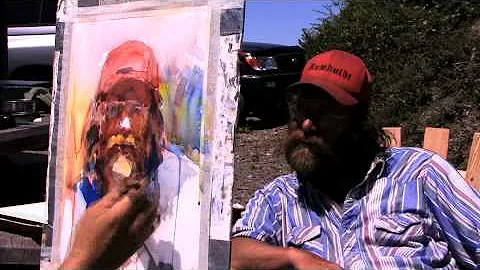 JIM McVICKER PAINTS time lapse WATERCOLOR PORTRAIT