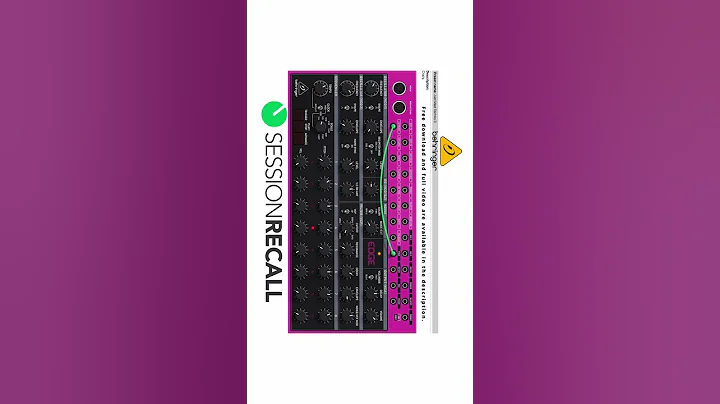 Behringer Edge Easy Techno Patches with Session Recall (Raw Sound Demo) @session-recall (Short 5)