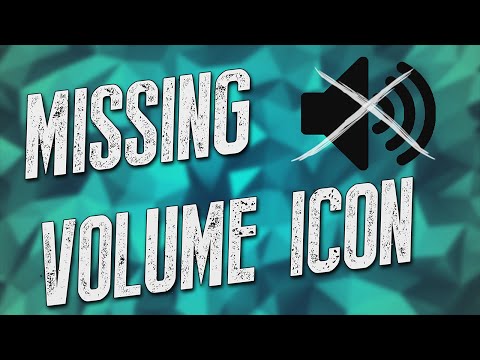 Fix: Missing Volume Icon (Windows 8/7/Vista)