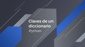 Claves de un diccionario | Python | 1080p