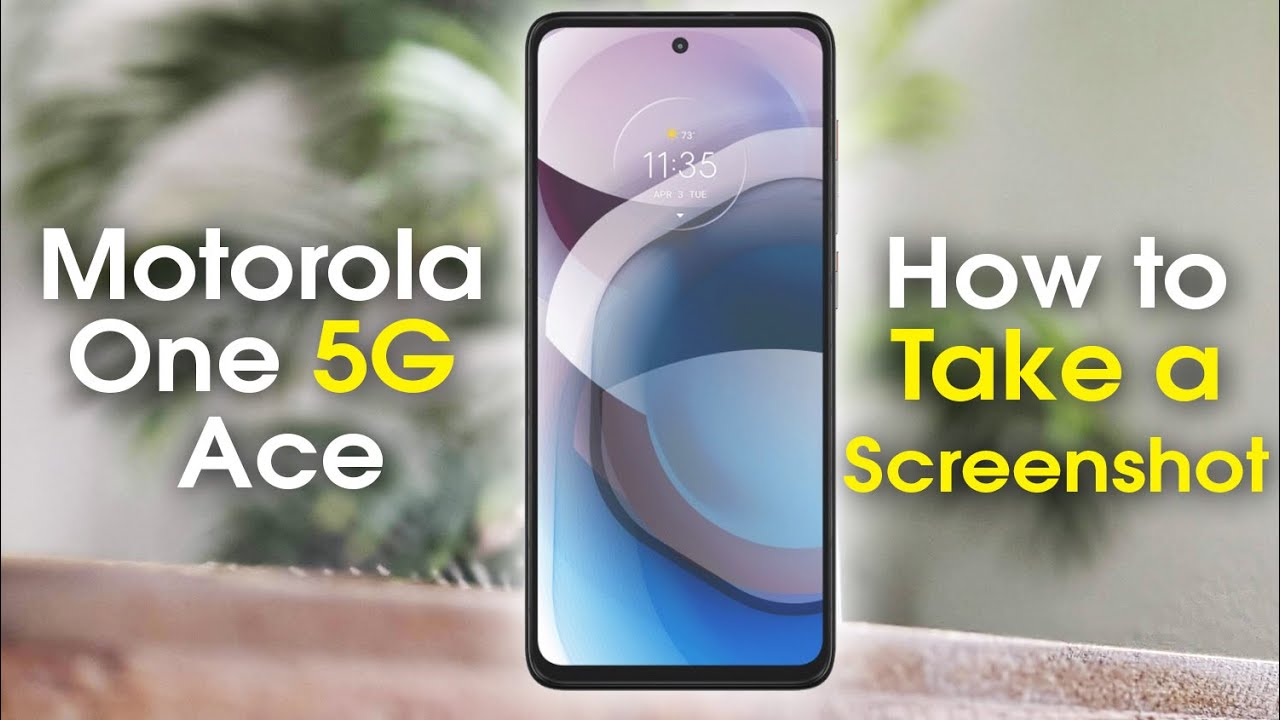How to Take a Screenshot on Motorola One 5G Ace | Moto One 5G Ace - YouTube