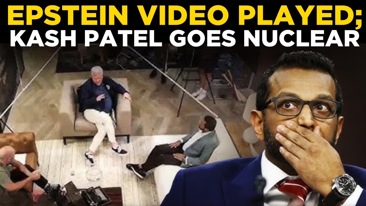 Kash Patel's Epstein Video Played In Congressional Hearing; Watch His Outburst | Trump News Today