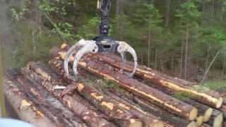 Volvo fh16 750 loading timber in Sweden