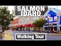 4K City Walks - Exploring Salmon, Idaho - Small Town - Virtual Walking Trails for Treadmill Scenery