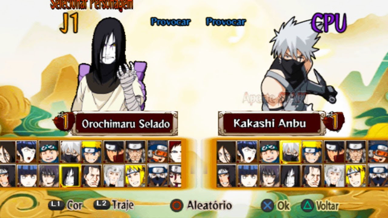 Orochimaru Selado |V.S| Kakashi Anbu | Naruto Shippuden: Ultimate Ninja 5 | PCSX2 / PS2 | 火 ❟❛❟ ဓူ