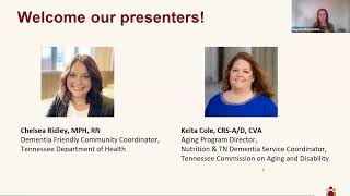 Successful Public Health Approaches in Dementia Caregiving: A Virtual Roundtable Series - Tennessee