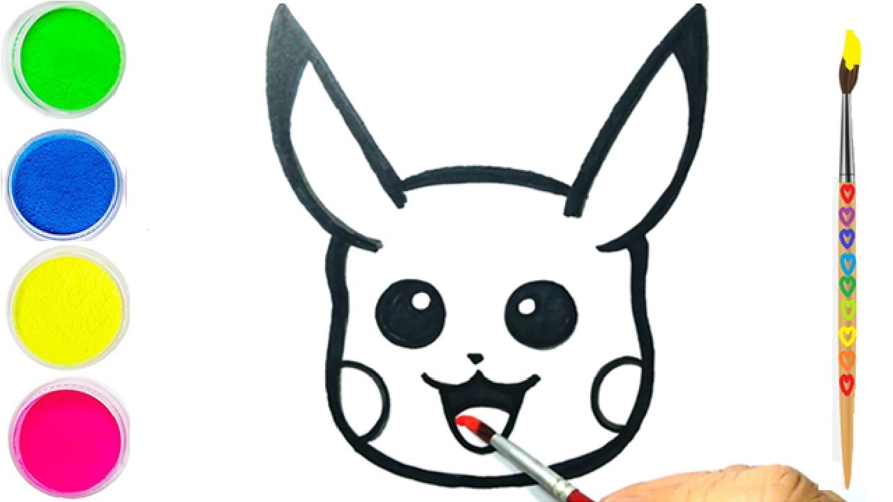 5 desenhos do Pikachu para colorir e pintar - Desenhos de Pokémon