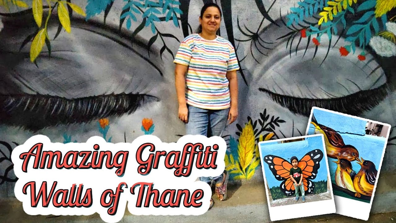 Thane City guide - An artistic theme #vlog #thane #graffiti - YouTube