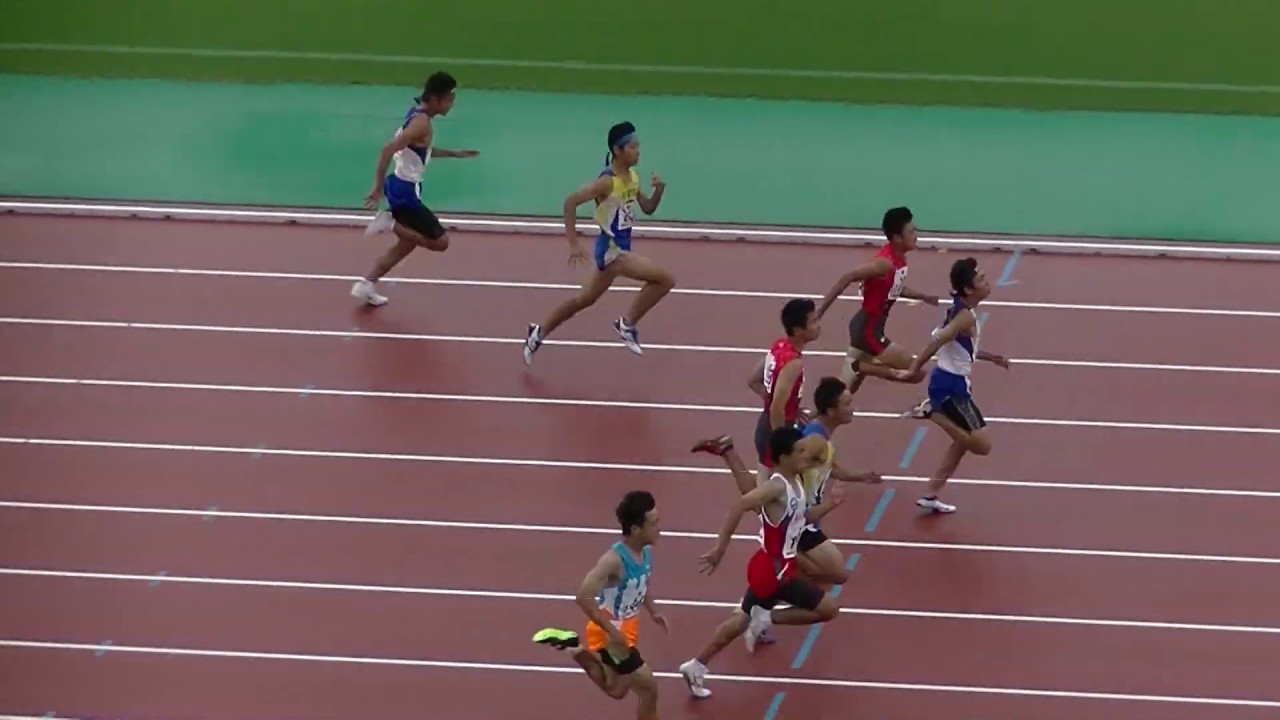 1907筑前地区中学陸上大会 2年男子100m決勝 Youtube