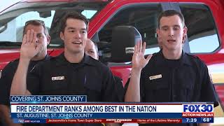 Fire department ranks among best in the nation