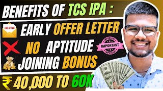 Crack TCS IPA EXAM | No delay in TCS offer letter | Joining Bonus 40k to 60k | EASY EXAM