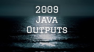 2009 ICSE Computer Java output questions