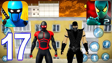 Blue Ninja Superhero Vs Power Spider Hero 2 🥷 - Gameplay Walkthrough Part 17 (iOS, Android)