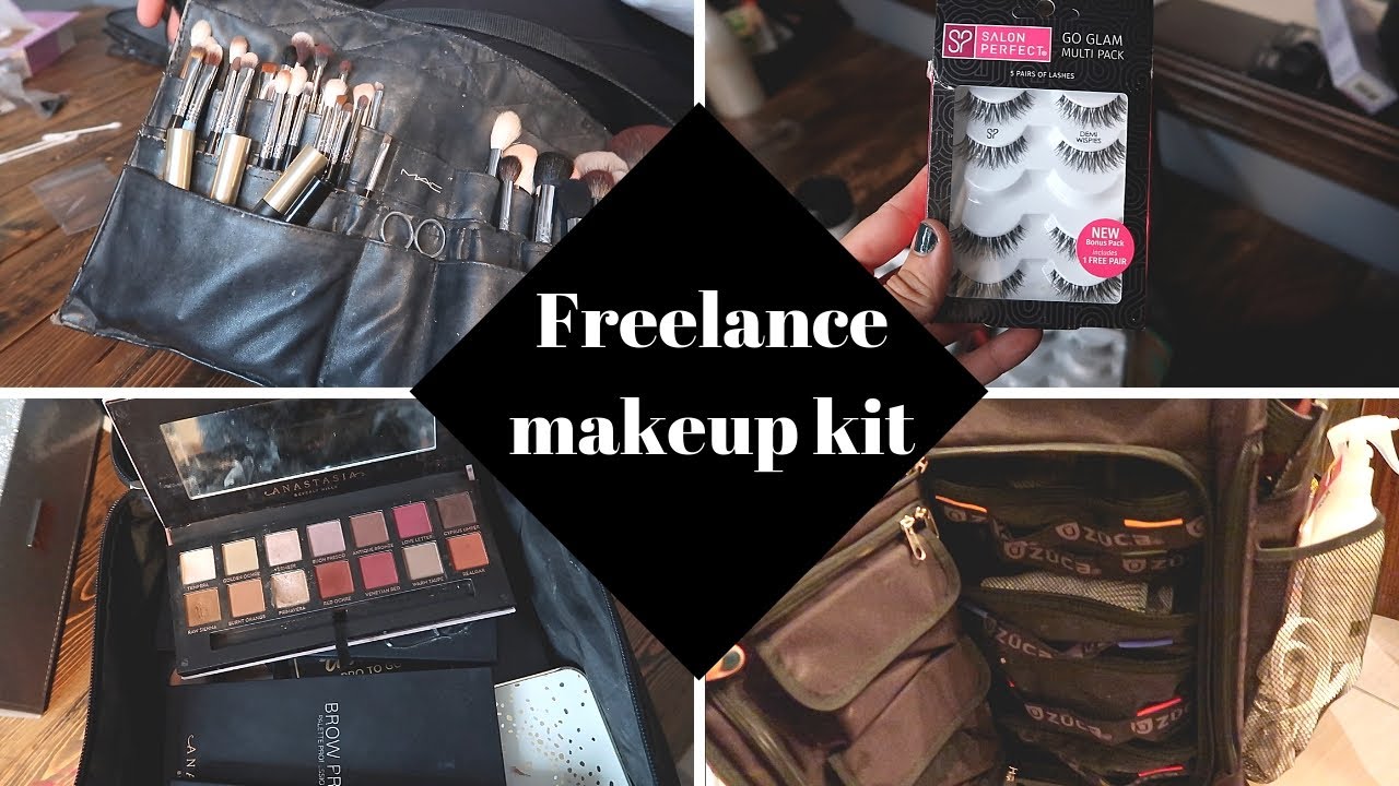 MY FREELANCE MAKEUP KIT ESSENTIALS & FAVS 2018 YouTube